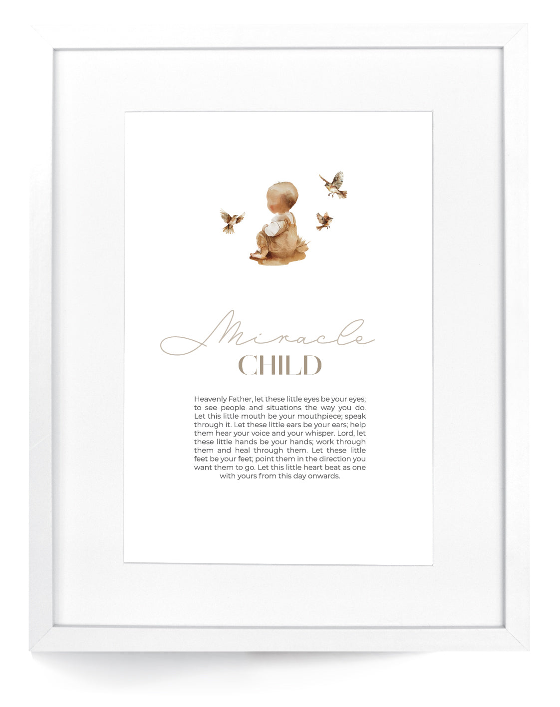 Miracle Child Framed