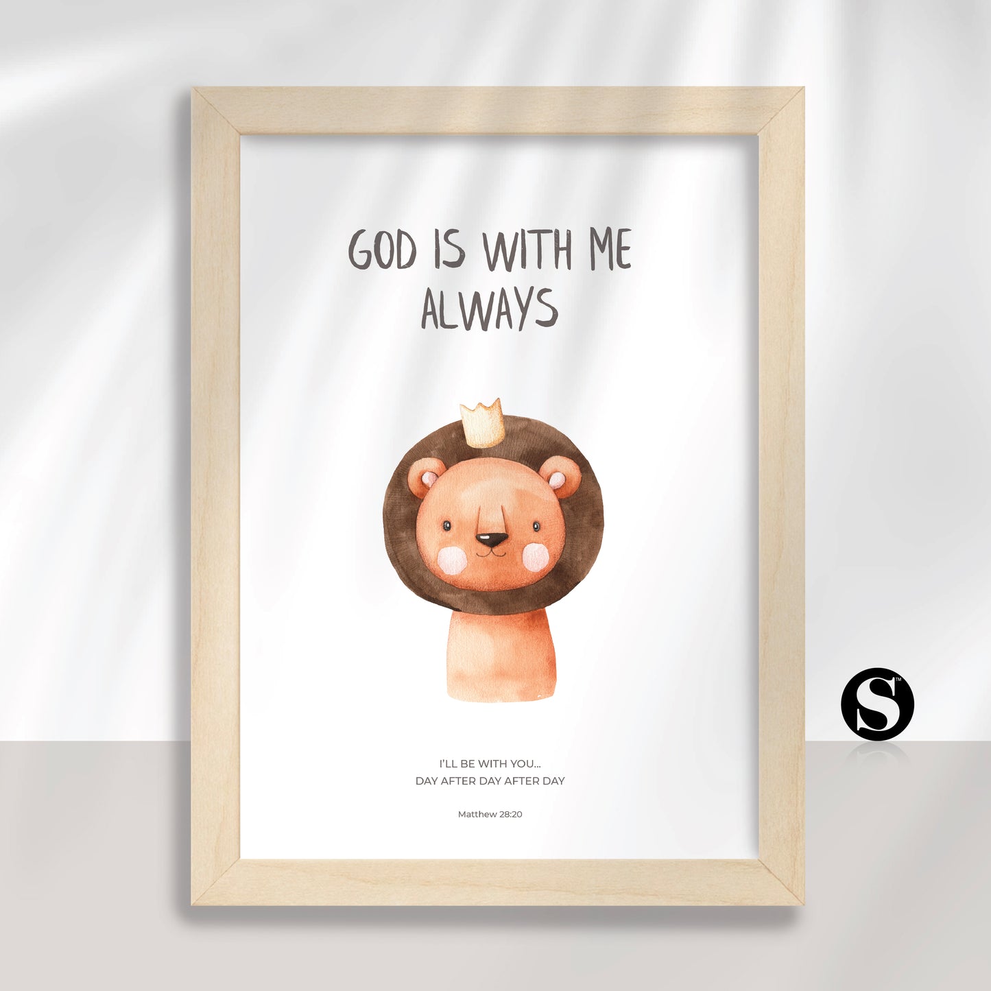God is with me always (Safari Animals)