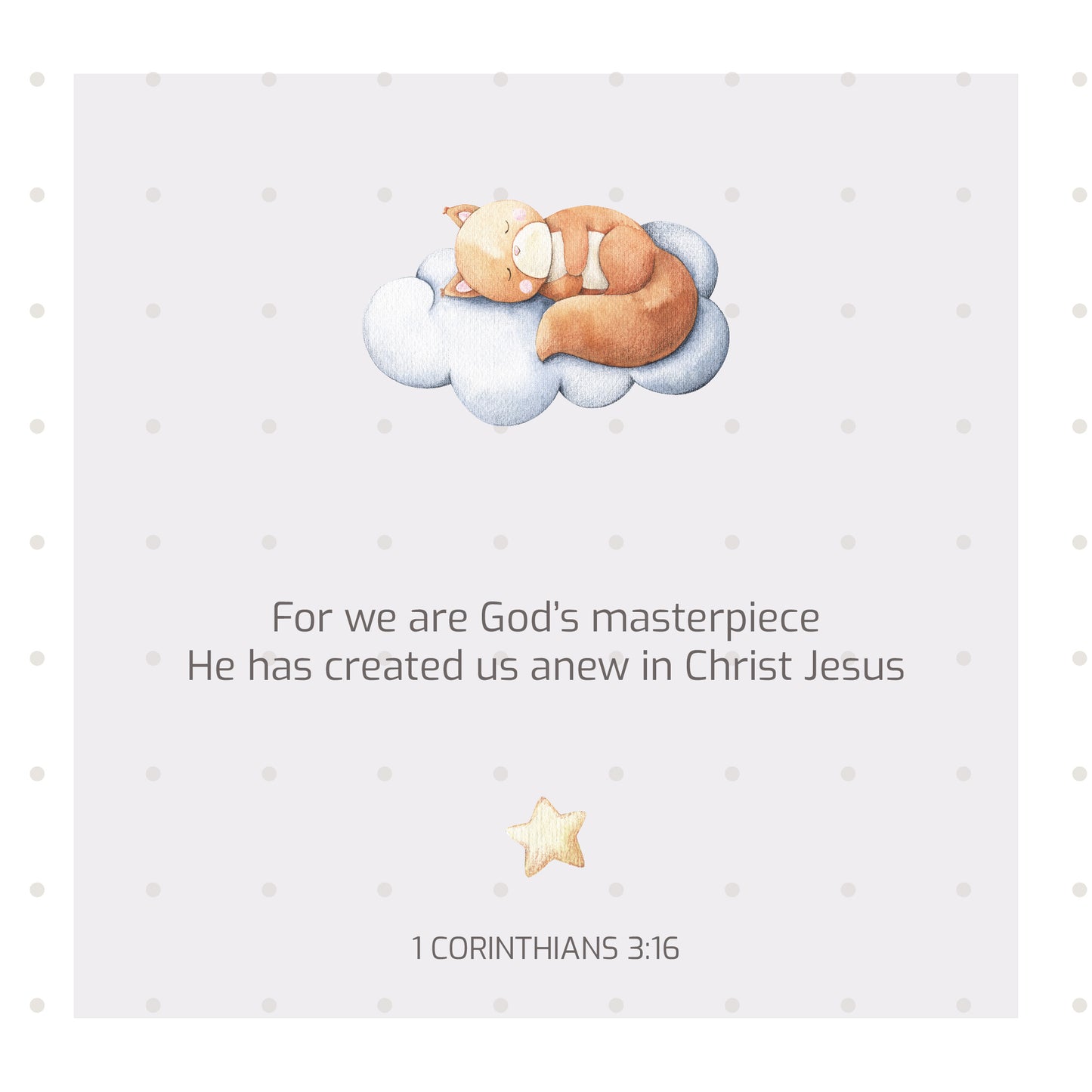I am God's Masterpiece (Sleepy Animals)