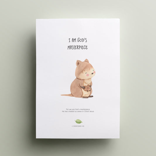I am God's Masterpiece (Aussie Animals)