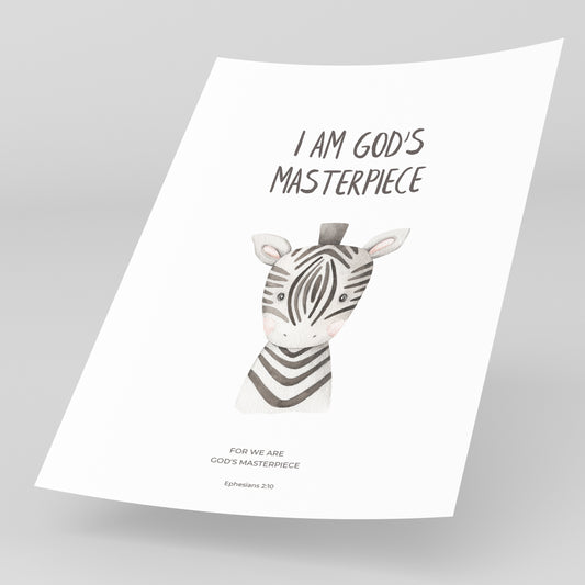 I am God's Masterpiece (Safari Animals)
