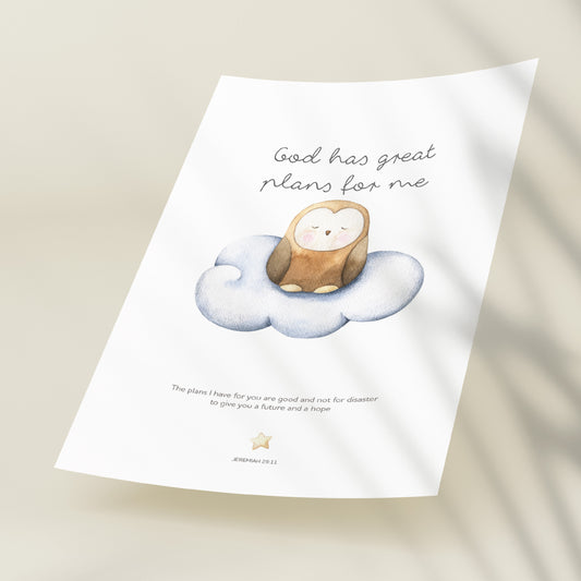 God has great plans for me (Sleepy Animals)